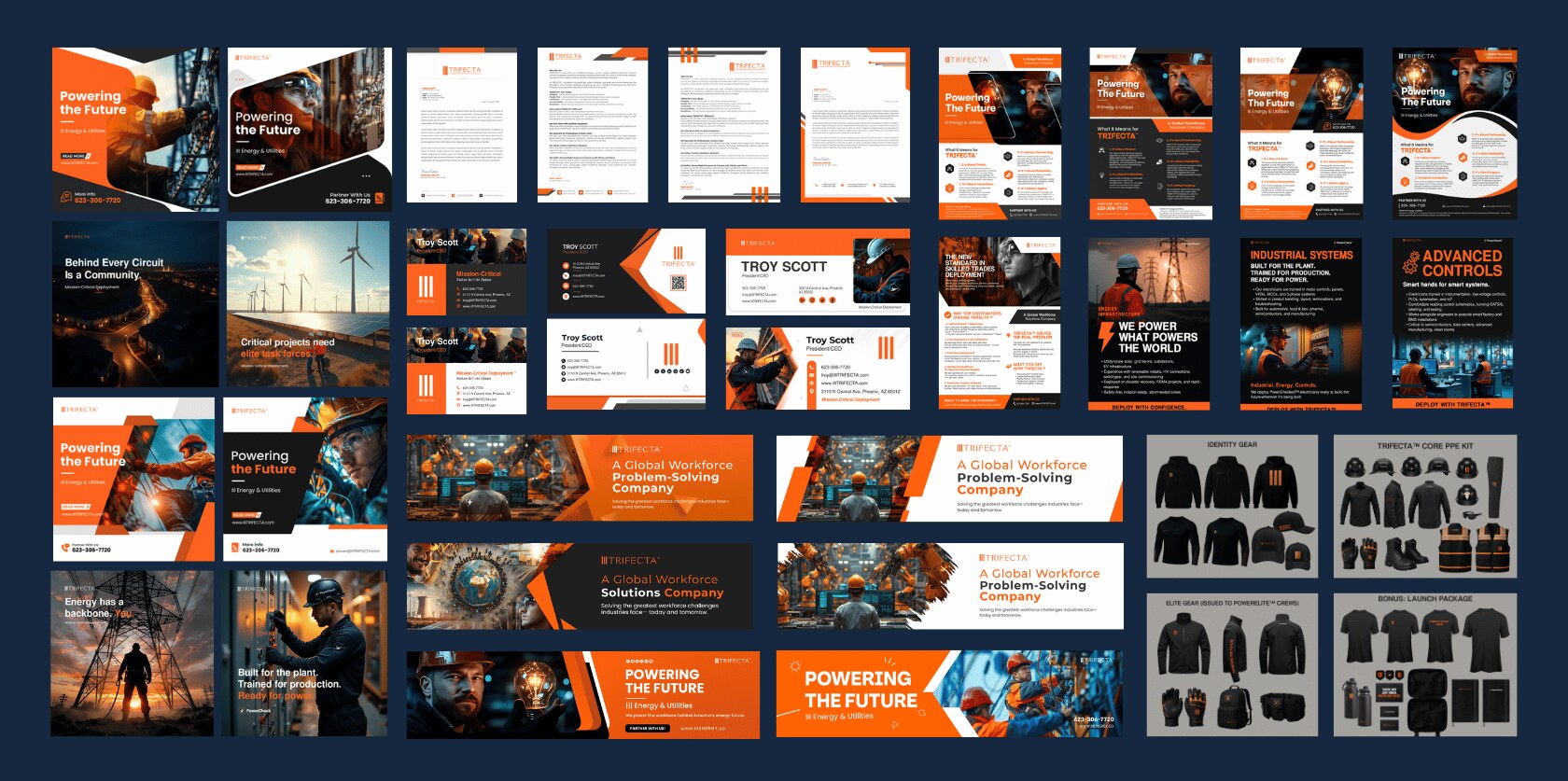 TRIFECTA web and digital marketing content design by Venice Halle Studio